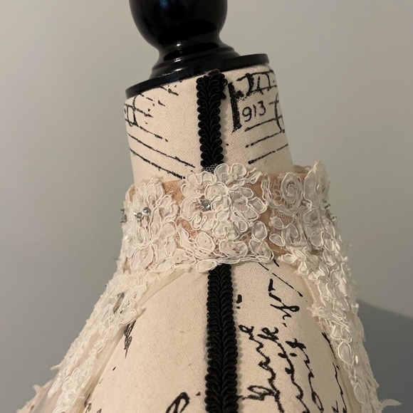 Sherri Hill Lace Appliqué Mini Cocktail Prom Pageant Bridal Wedding Party Dress - Picture 13 of 16